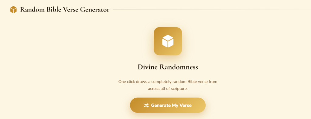 automatic Bible verse selector