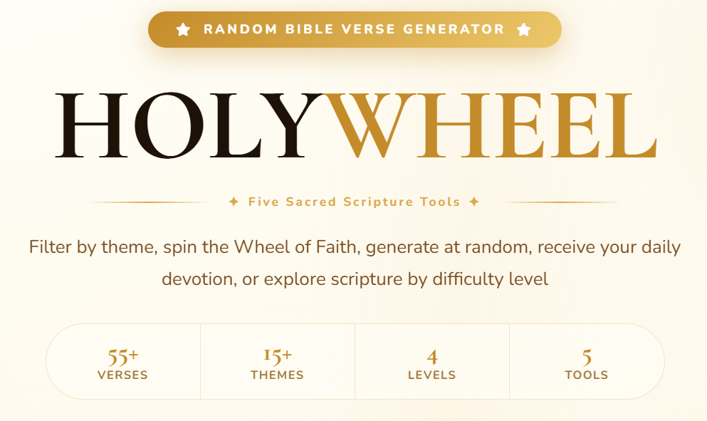 Random Scripture With Photo Random Bible Verse Generator – See What God Has for You