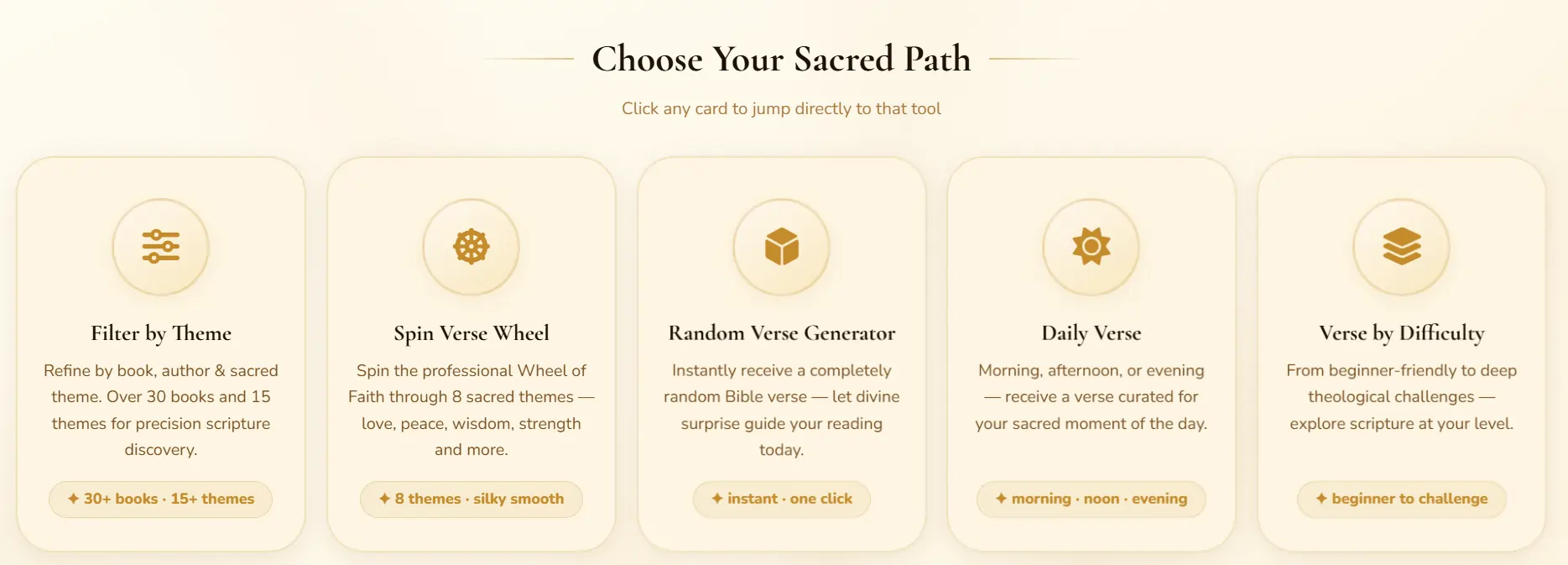 daily Bible verse generator