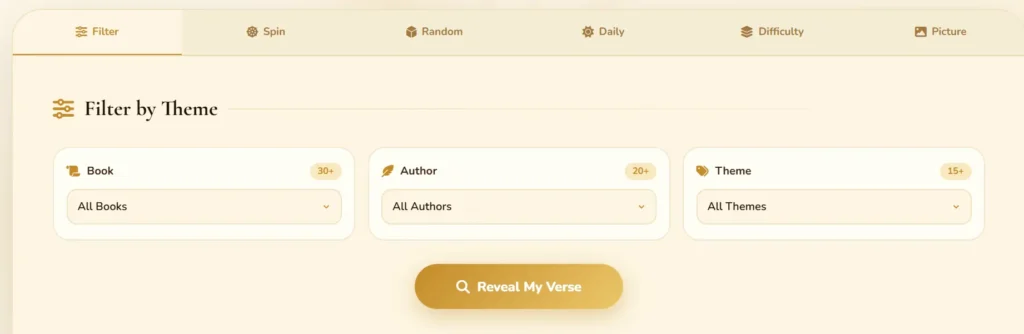 random Bible verse generator