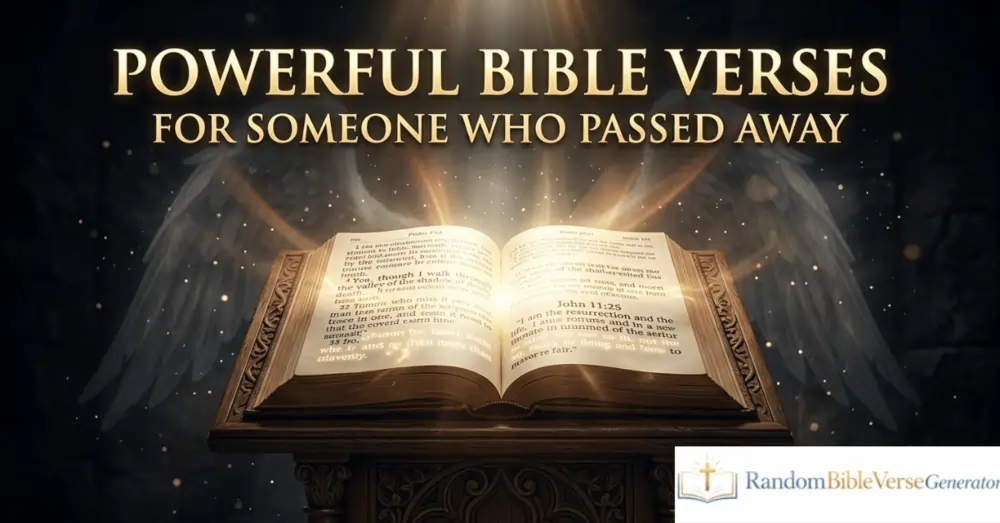 Powerful Bible Verses for Someone Who Passed Away