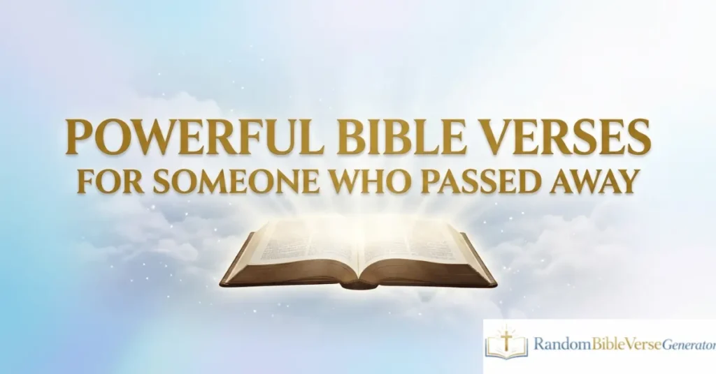 Powerful Bible Verses for Someone Who Passed Away