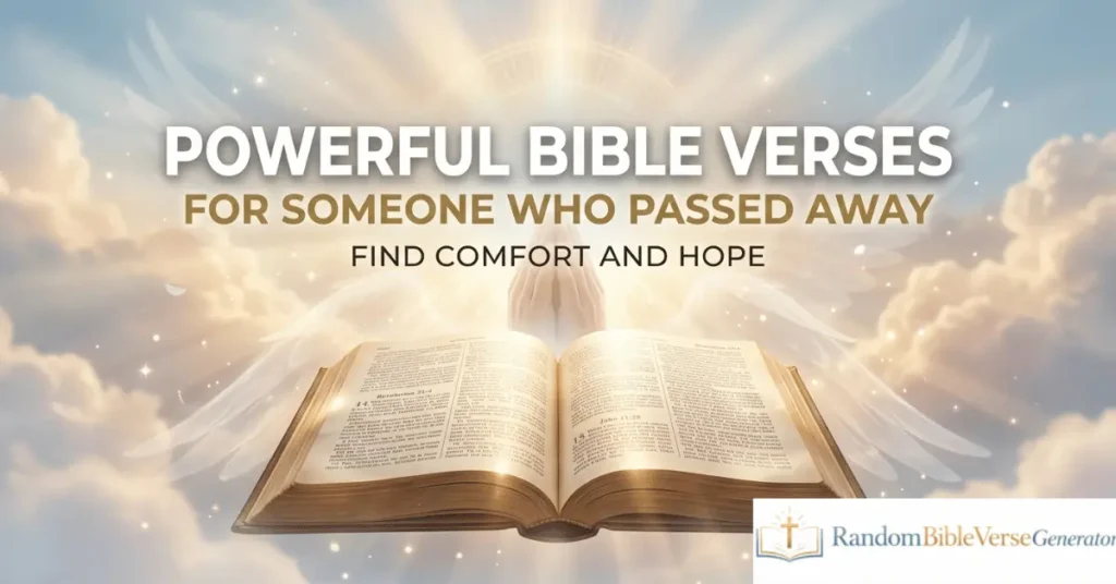Powerful Bible Verses for Someone Who Passed Away