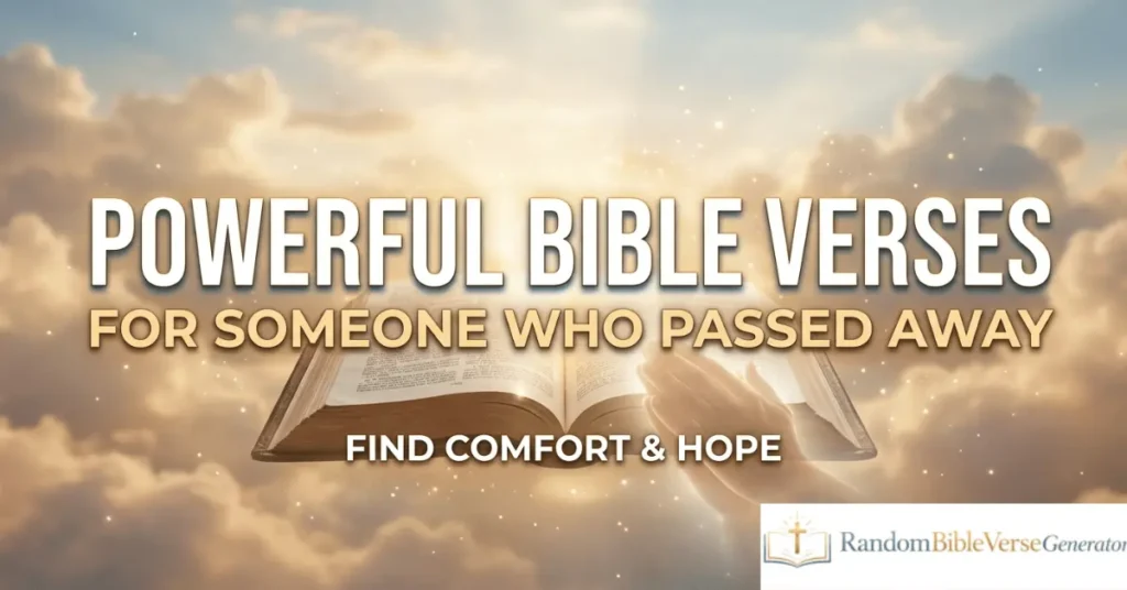 Powerful Bible Verses for Someone Who Passed Away