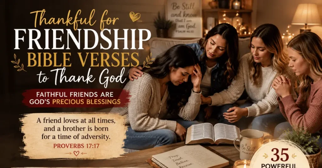 Friendship Bible Verses to Thank God