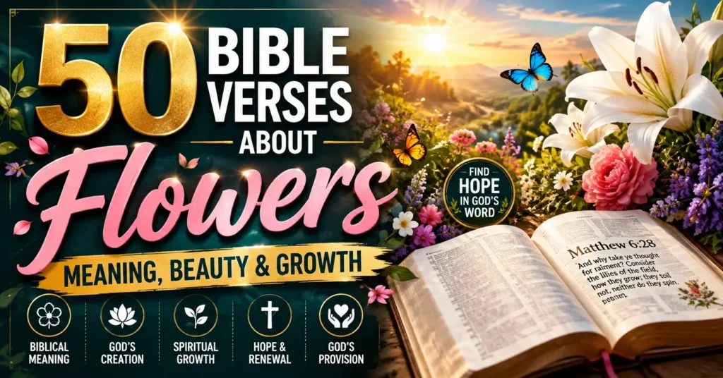 50 Bible Verses About Flowers Meaning, Beauty & Growth