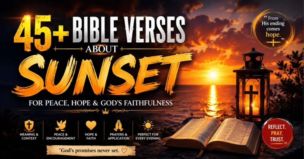 Bible Verses About Sunset