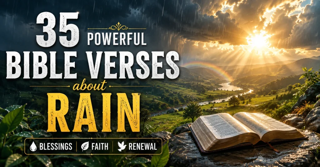 Bible Verses About Rain: 35 Scriptures for Blessing, Faith, and Renewal