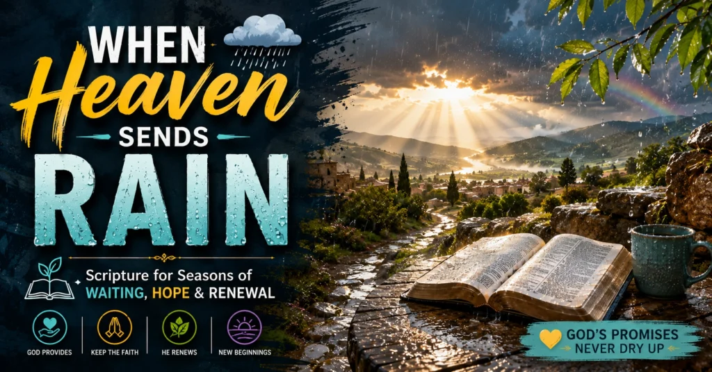 Bible Verses About Rain: 35 Scriptures for Blessing, Faith, and Renewal