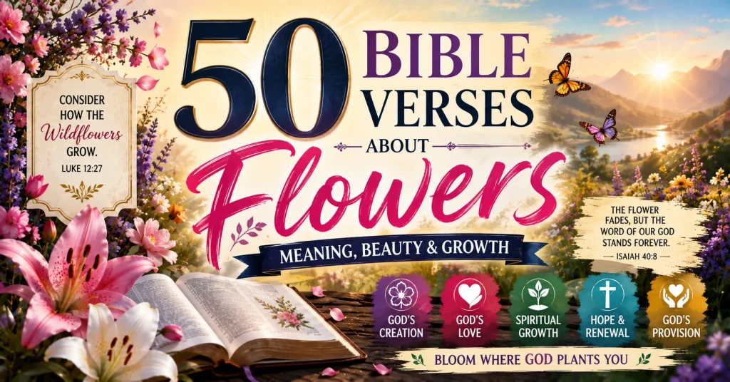 50 Bible Verses About Flowers: Meaning, Beauty & Growth